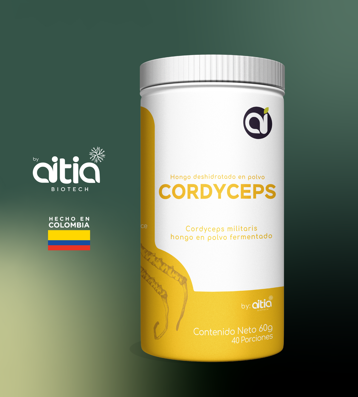 Cordyceps (Cordyceps militaris) 100% Hecho en Colombia 🇨🇴
