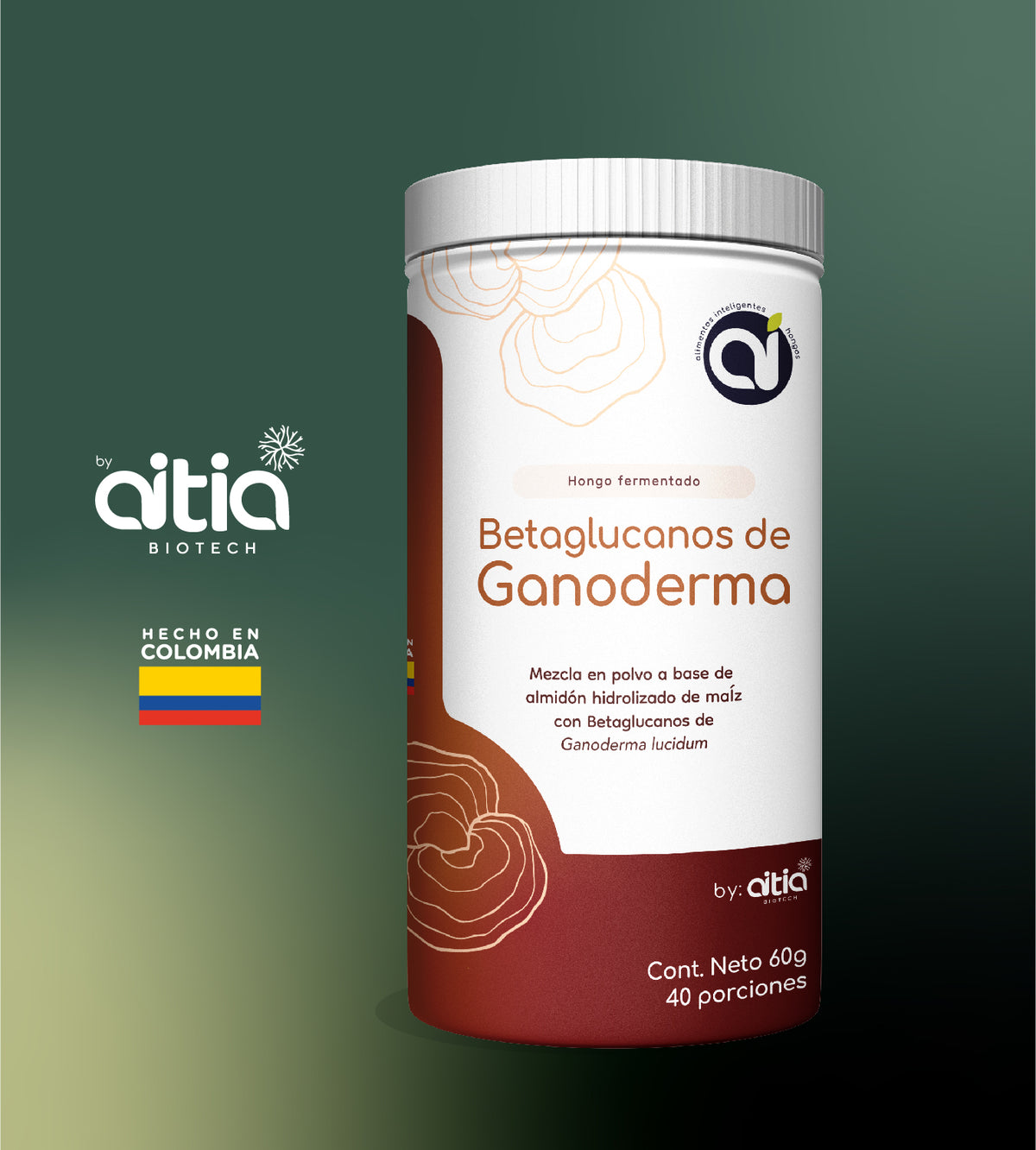 Reishi (Ganoderma lucidum) 100% Hecho en Colombia 🇨🇴