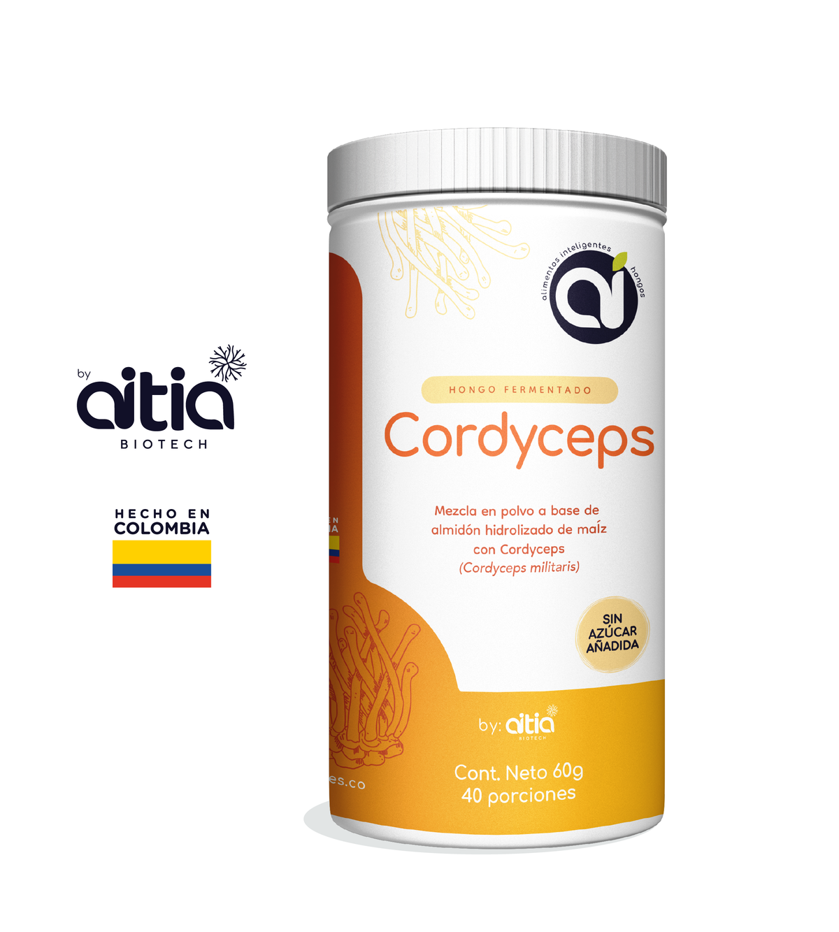 Cordyceps (Cordyceps militaris) 100% Hecho en Colombia 🇨🇴