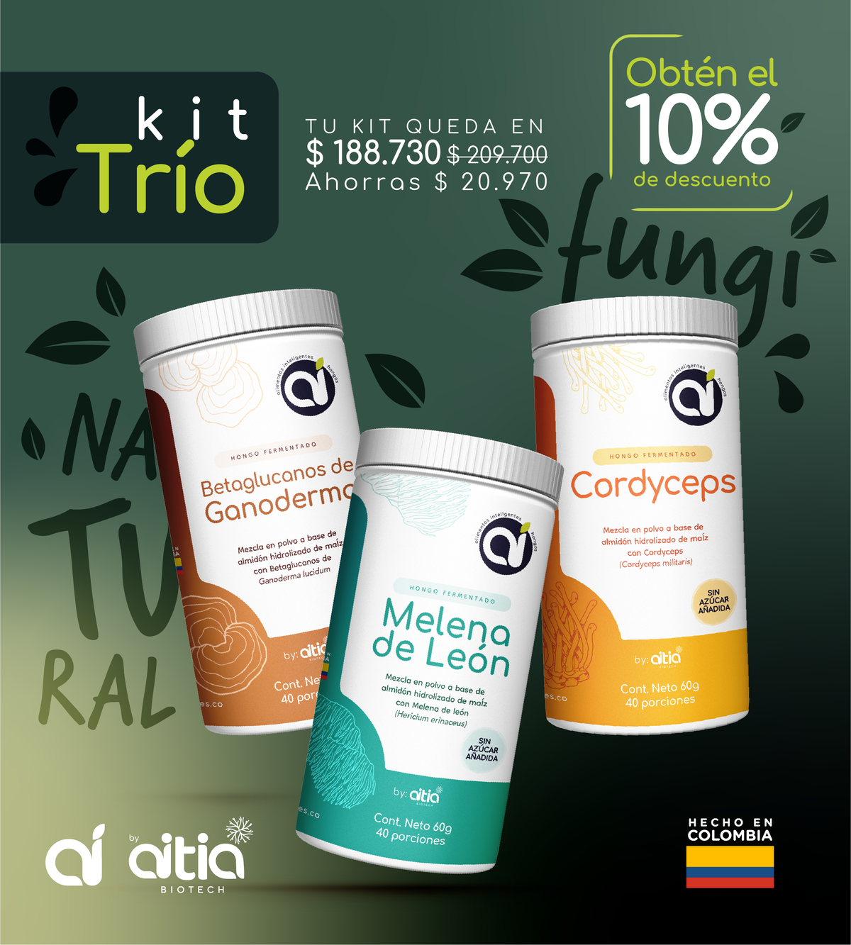 Alimentación saludable a base de Hongos